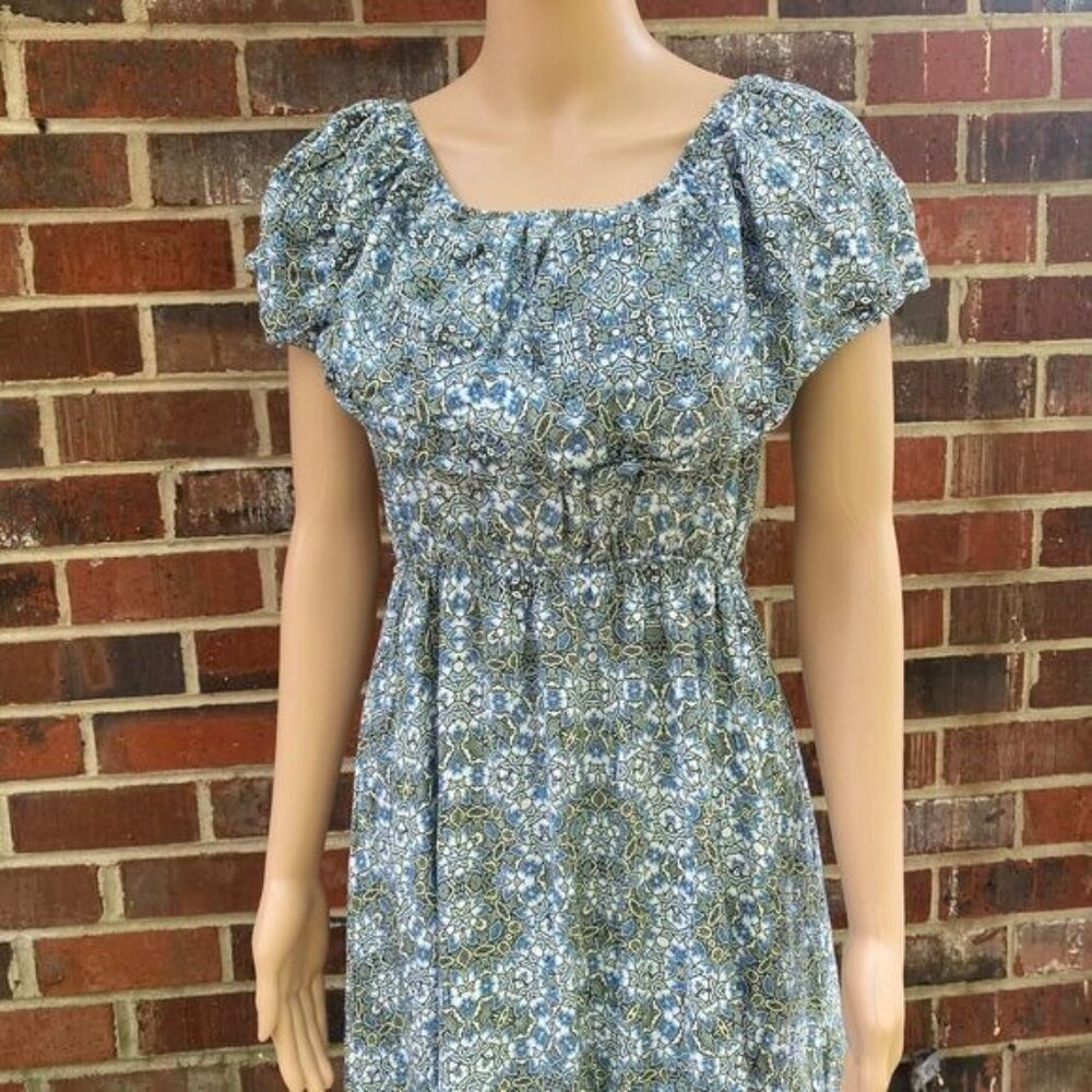 Mi Ami Women’s Maxi Flowered Dress Size Small Sleeveless Wide Collar Pullover - Picture 10 of 16